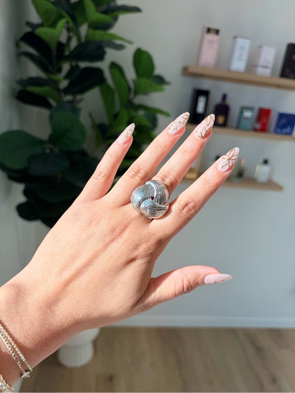 Silver Twisted Knot Ring - Women’s Fashion Jewelry